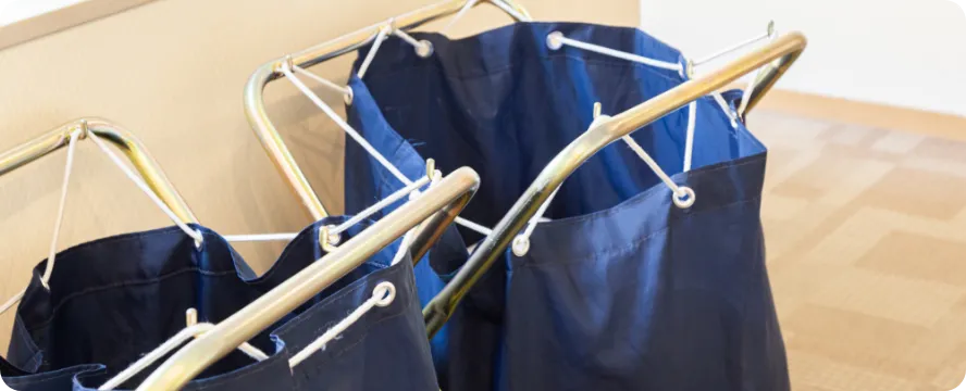 ホテルの洗濯物を入れる袋